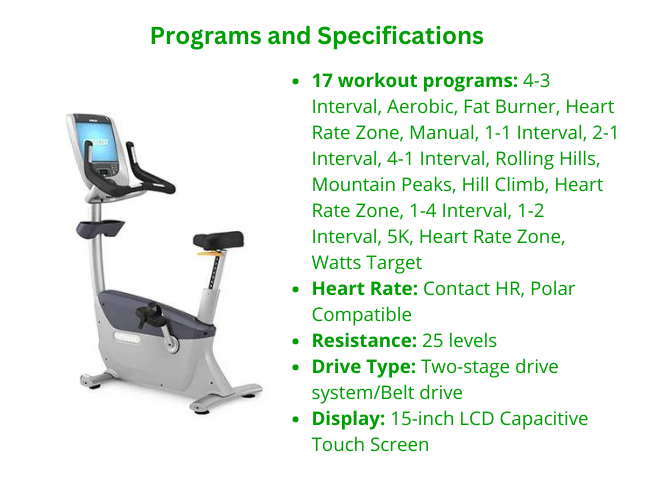 Precor UBK885 Upright Bike