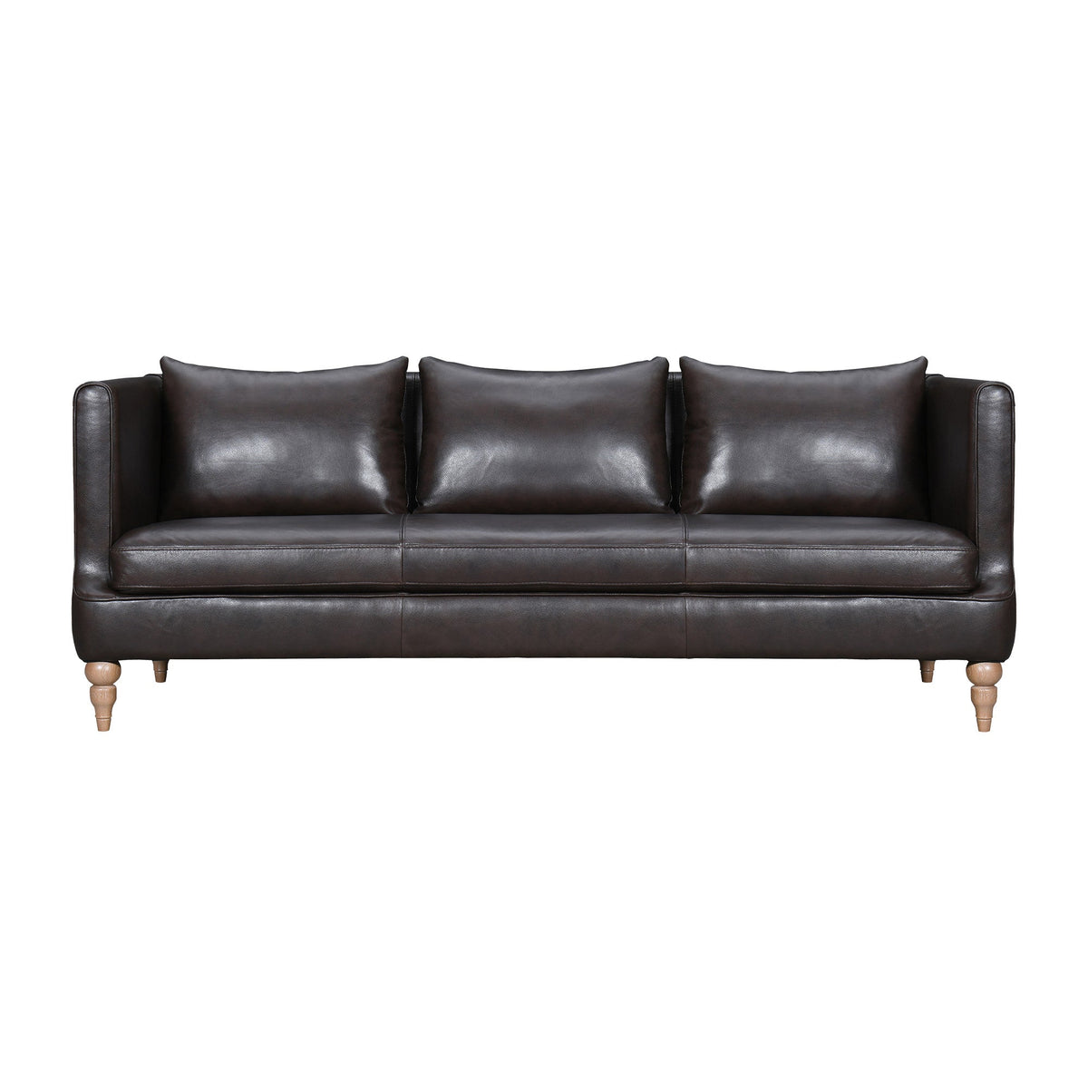 The Corvane – Dark Brown Leather Sofa
