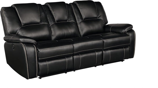 Berk Furniture Outlet Manual Recliner Sofa Set Bonded Leather Reclining Loveseat Couch Living Room Black