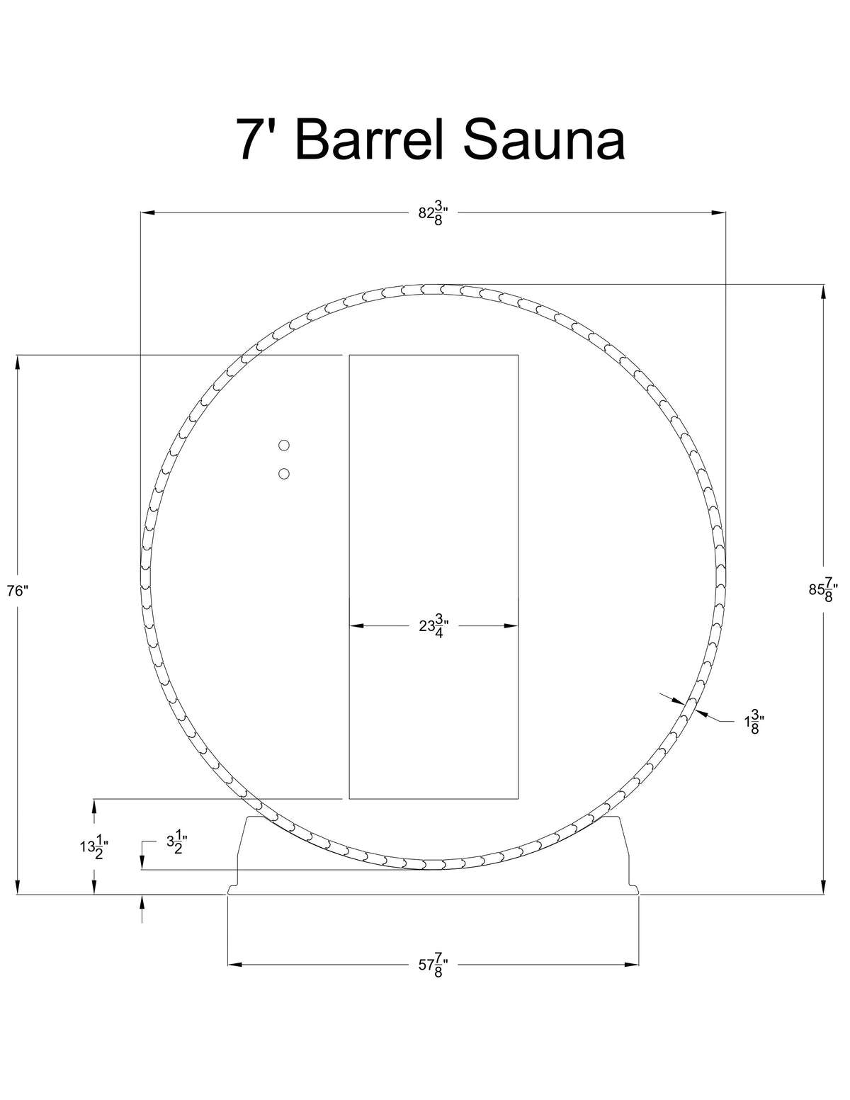 Essex 4 Person Barrel Sauna