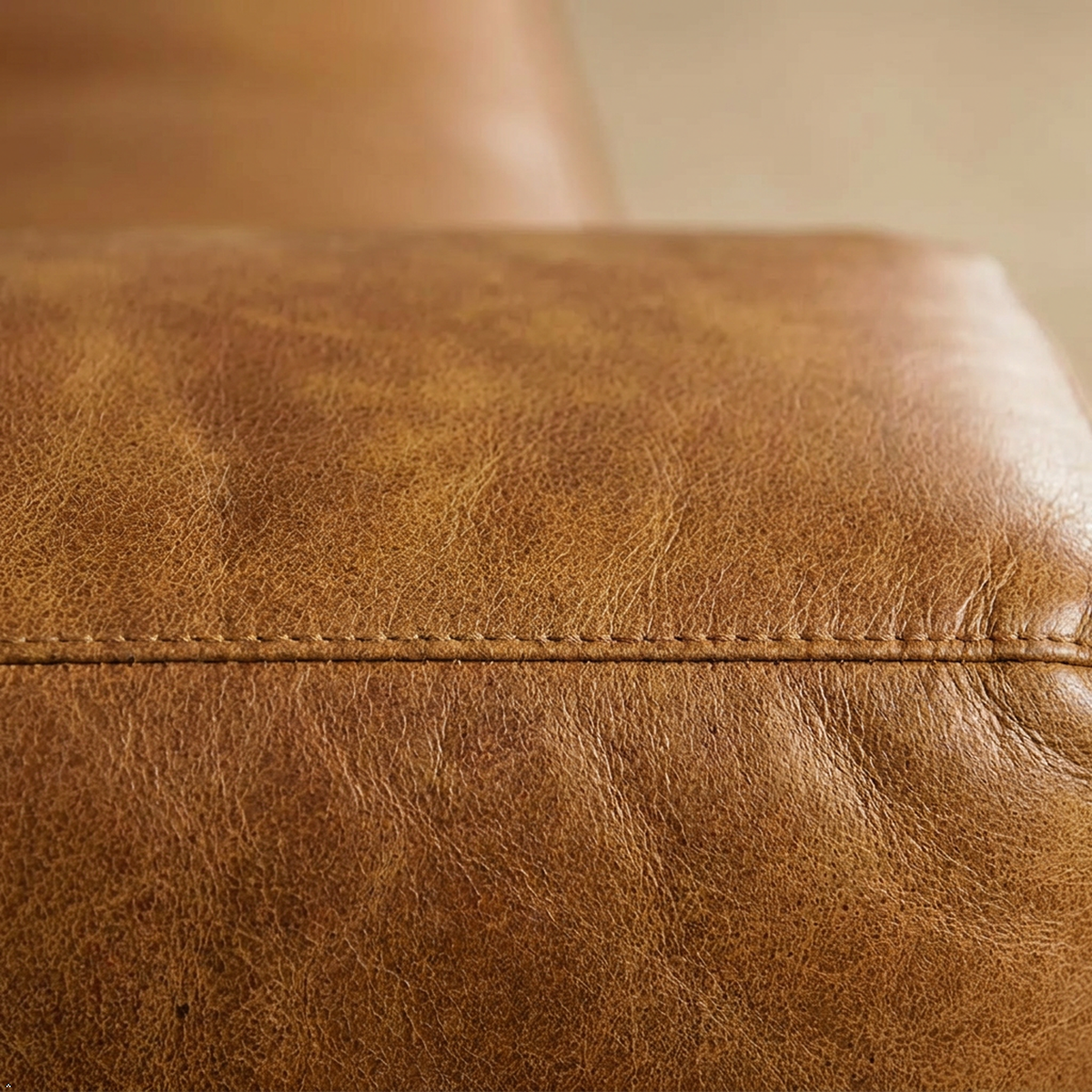 Colton Tan Leather Sofa