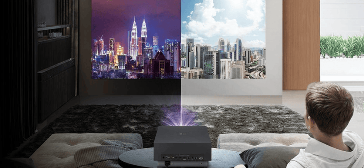 LG 4K UHD 2,700 Lumens Smart Dual Laser CineBeam Projector AU810PB