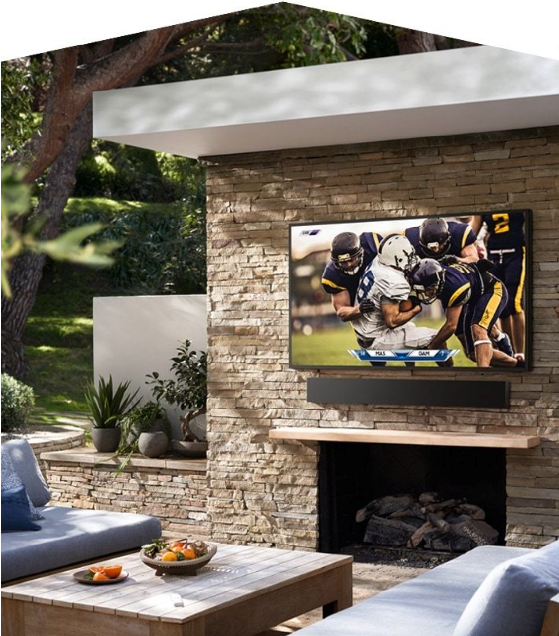 Samsung 75 Inch QN75LST7 The Terrace QLED 4K HDR Smart Outdoor TV