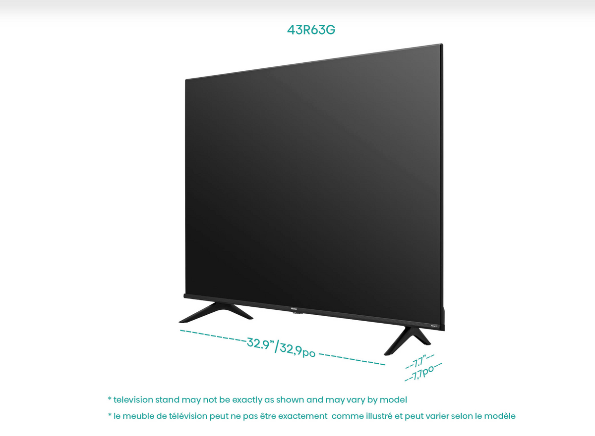 Hisense 43 Inch 43R63 4K Roku SMART TV