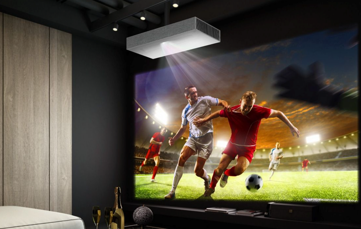 LG Ultra Short Throw 4K UHD Laser Smart Home Theater CineBeam Projector (with dead Pixel) HU85LA