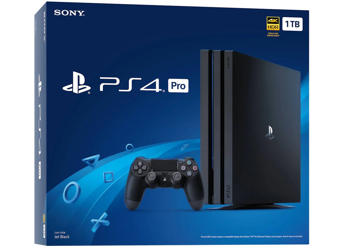 Sony PS4 PlayStation 4 Pro 1TB Console Jet Black (CUH-7215B) US Plug