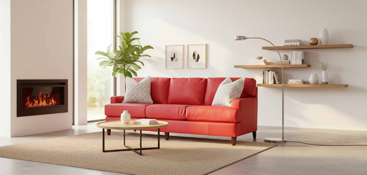 Effie Leather Sofa