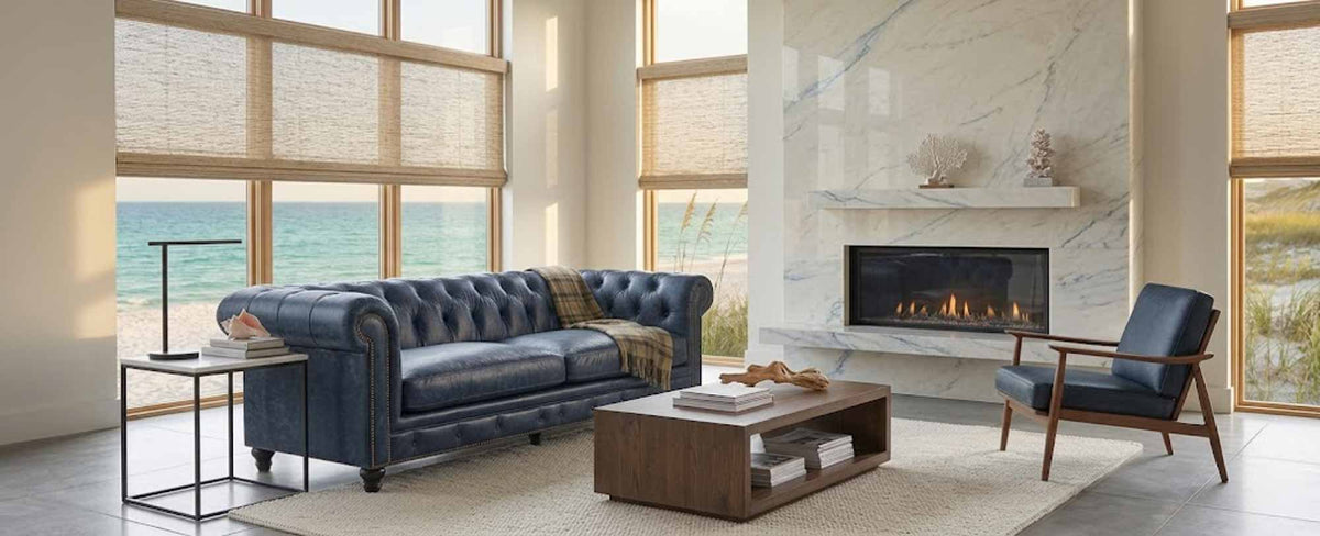 Jude Leather Loveseat