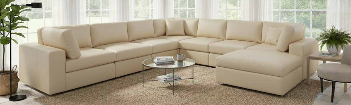 Mod Leather Sectional