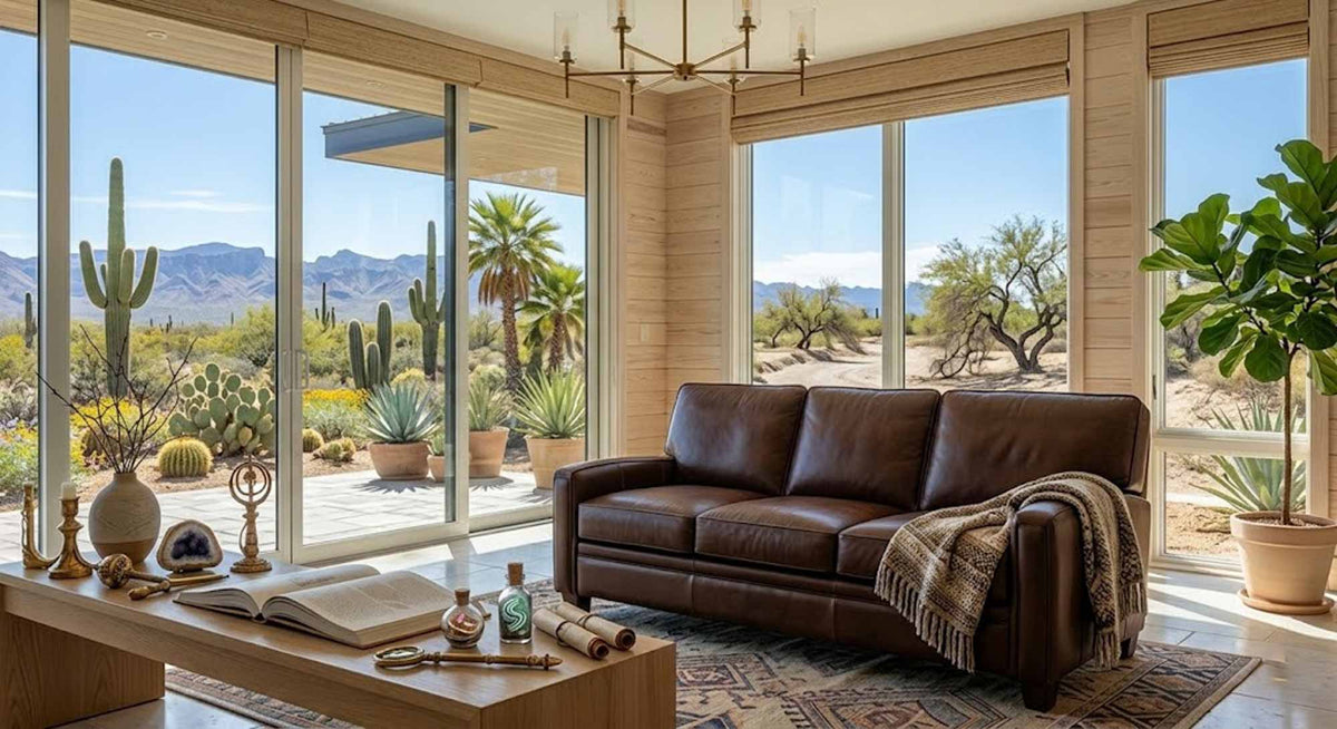 Vanderpump Leather Sofa