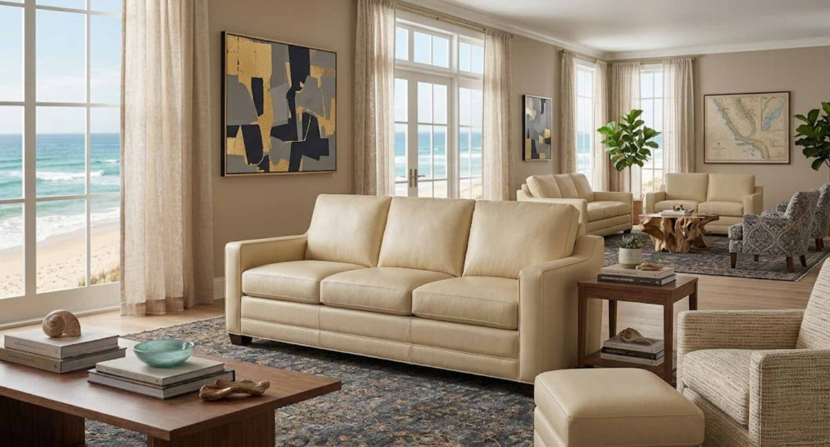 Loftin Leather Sofa