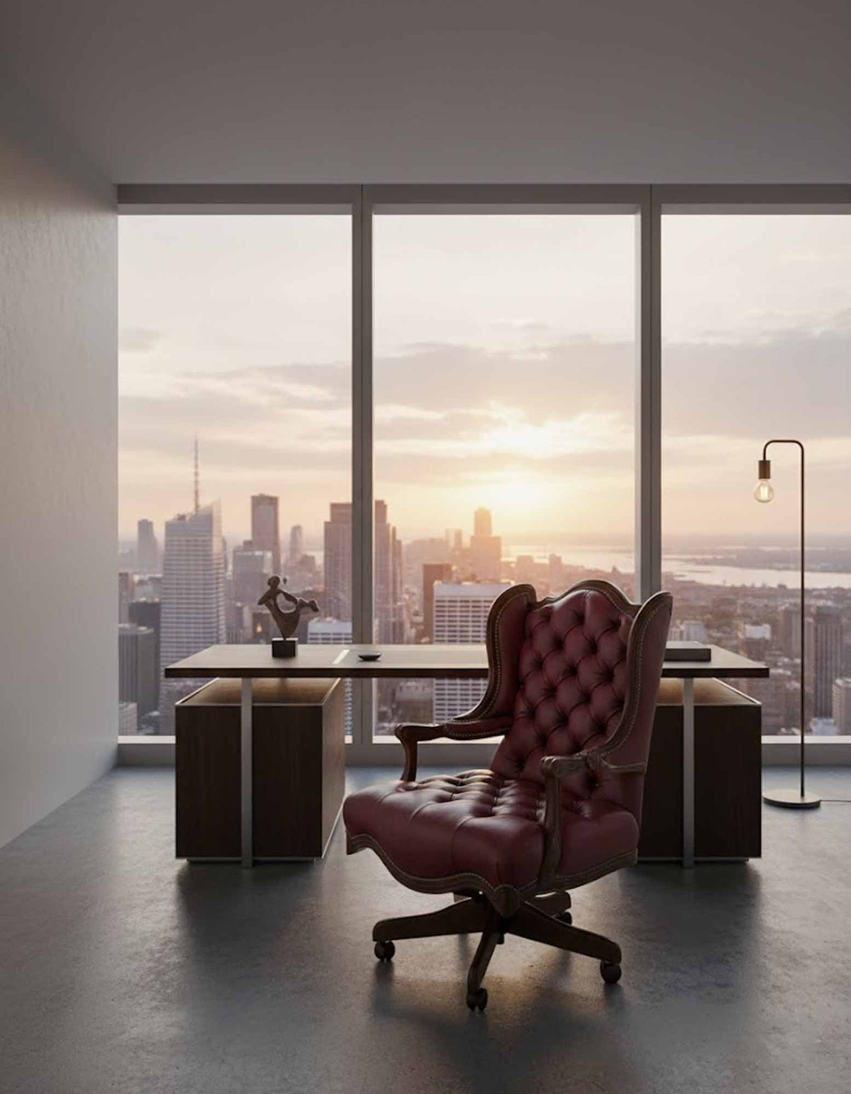 Arthur Leather Tufted Executive Chair
