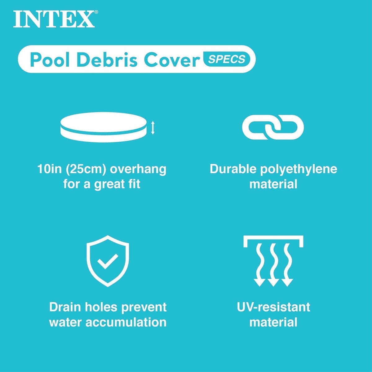 Intex 12'x30" Swimming Pool w/ Pump, Pool Ladder for 42” Wall, & 12’ Cover image 7
