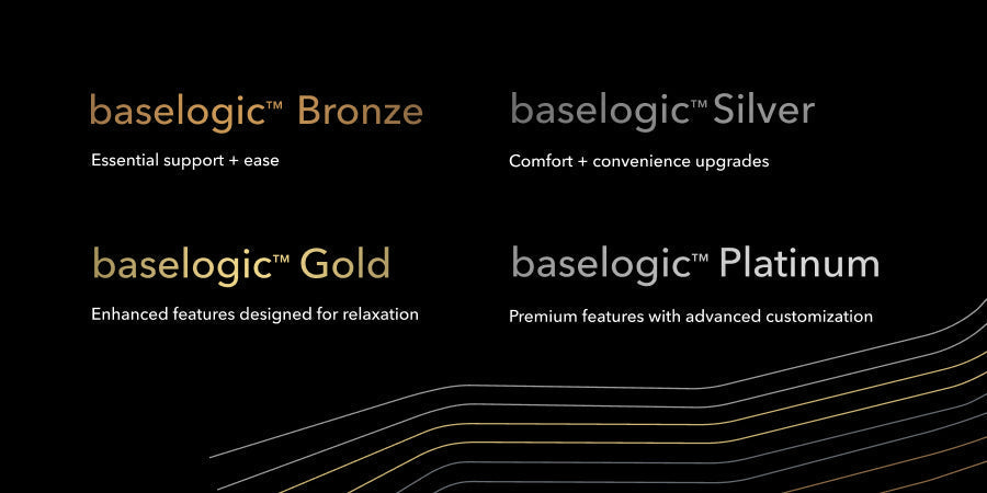 Serta baselogic™ Platinum Head and Foot Adjustable Base with Massage & Sound Therapy