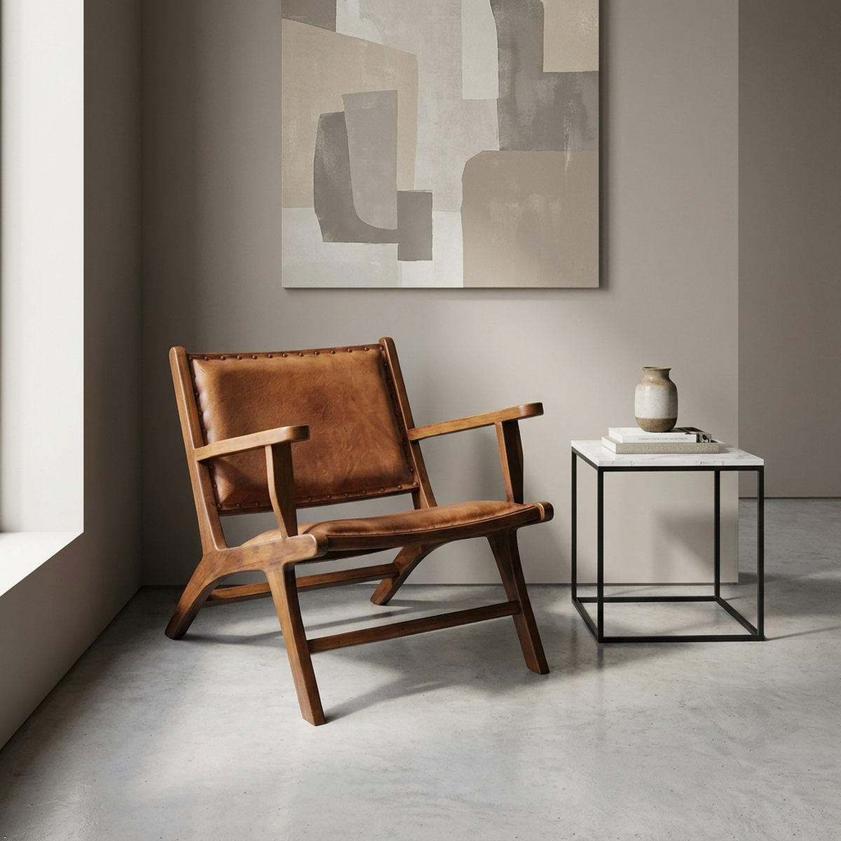Daniel Tan Leather Armchair