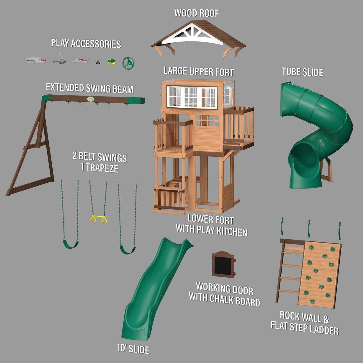 Bristol Point Swing Set Shipping Assembly Included