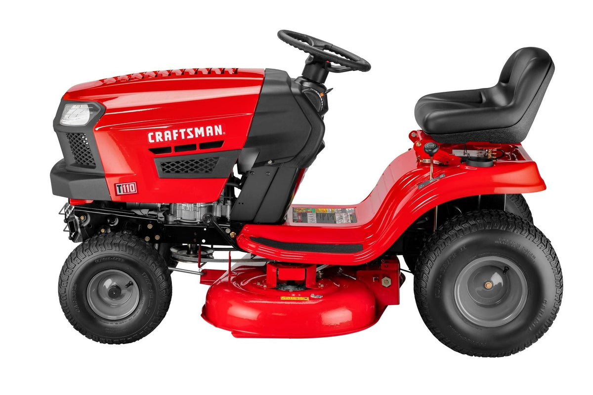 Craftsman T110 | 42″ Riding Mower | 17.5 HP Briggs & Stratton Engine | 7-Speed Transmission