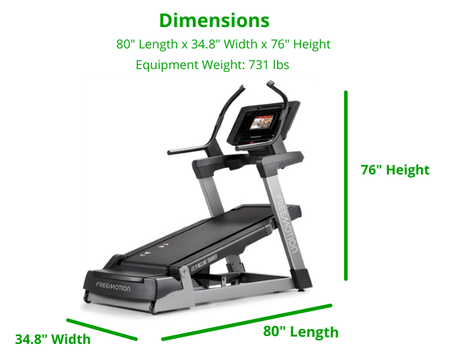 Freemotion i11.9 Incline Trainer w/10" HD Capacitive Touch Display