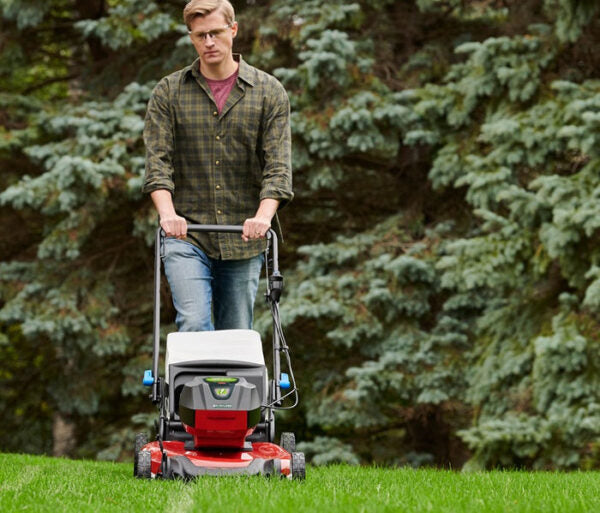 21 in. Recycler SmartStow 60-Volt Lithium-Ion Brushless Cordless Battery Walk Behind Mower RWD 5.0 Ah w/ Battery&amp;Charger