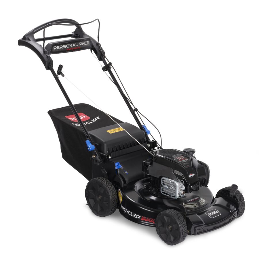 Toro Recycler Max Mower 163cc Briggs Engine Personal Pace with Smart Stow & Spin-Stop