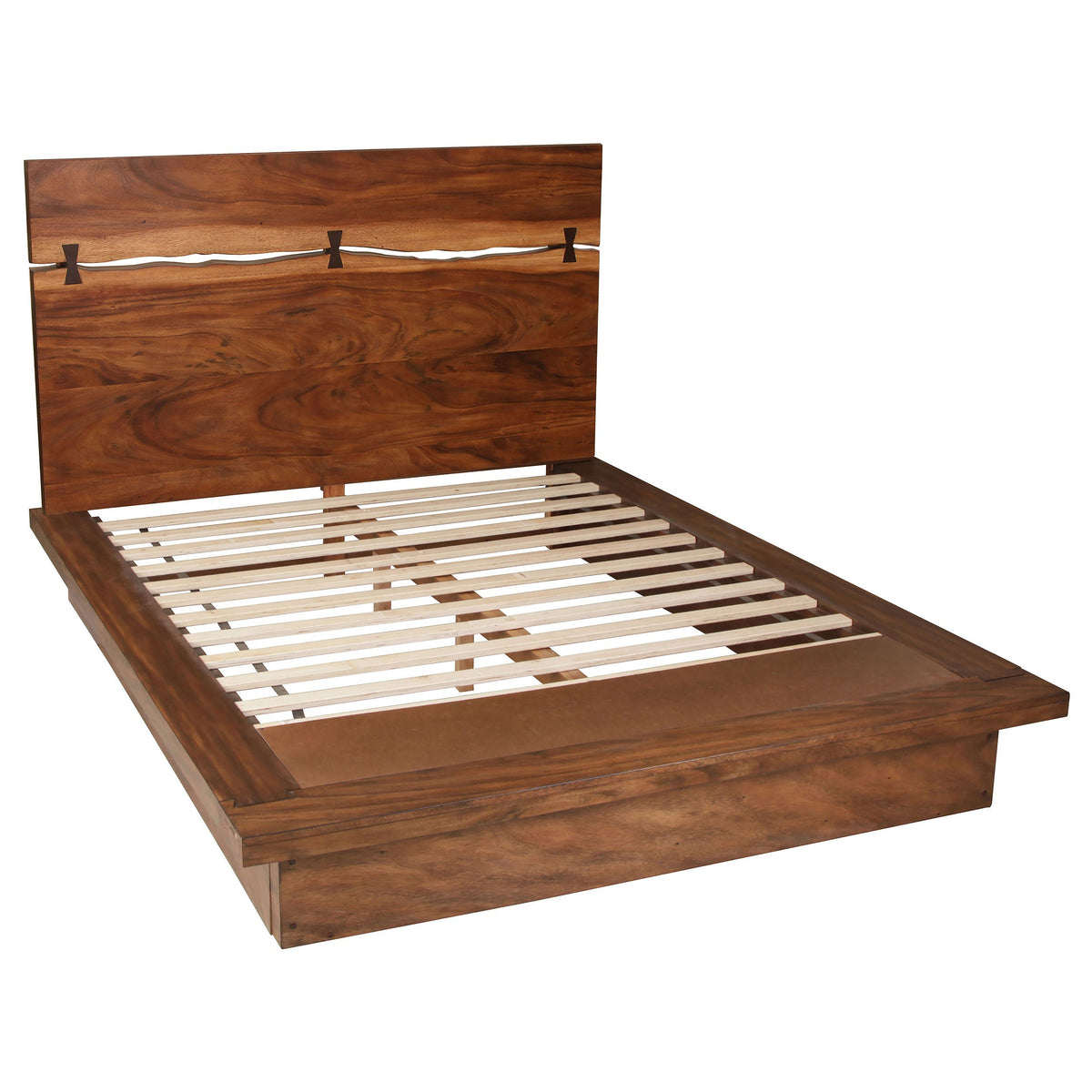 Coaster Fine Furniture Winslow Bedroom Set – Smokey Walnut Platform Bed with Storage