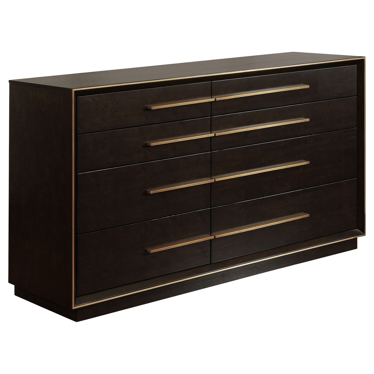Coaster Fine Furniture Durango Bedroom Set – Grid-Tufted Velvet Headboard & Gold Hardware