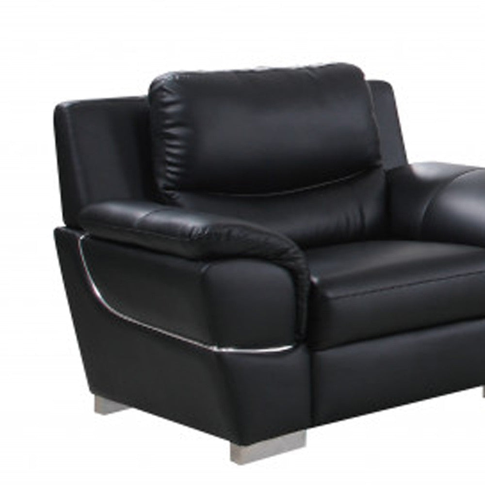 Hamilton Leather Seating Set – Black