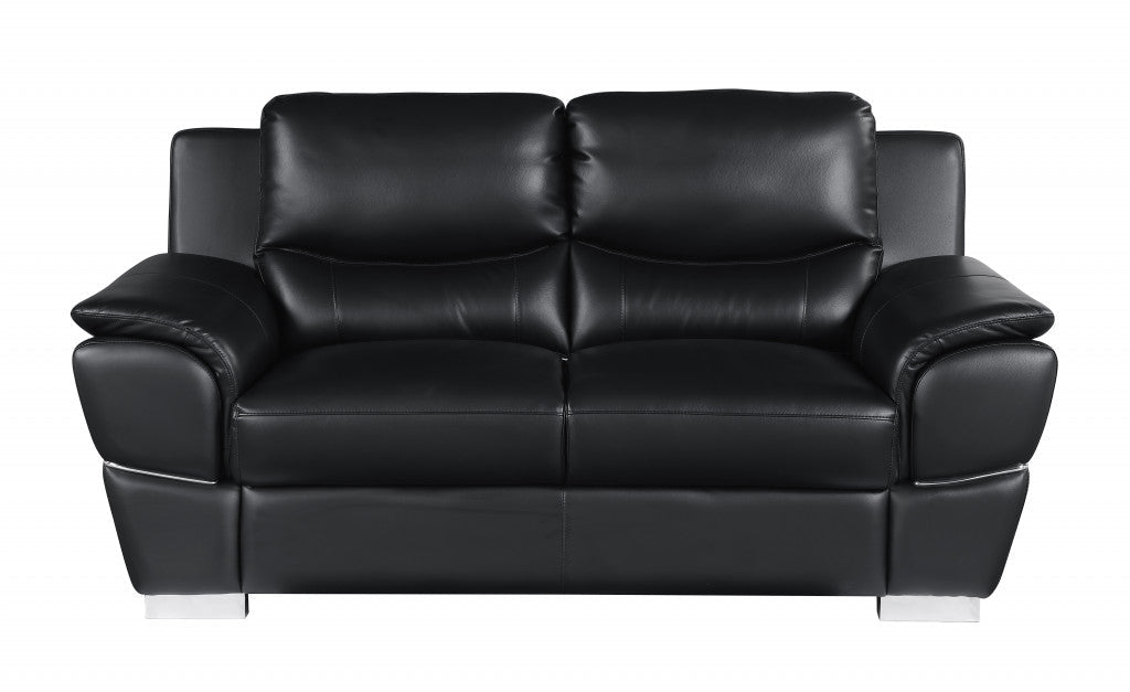 Hamilton Leather Seating Set – Black