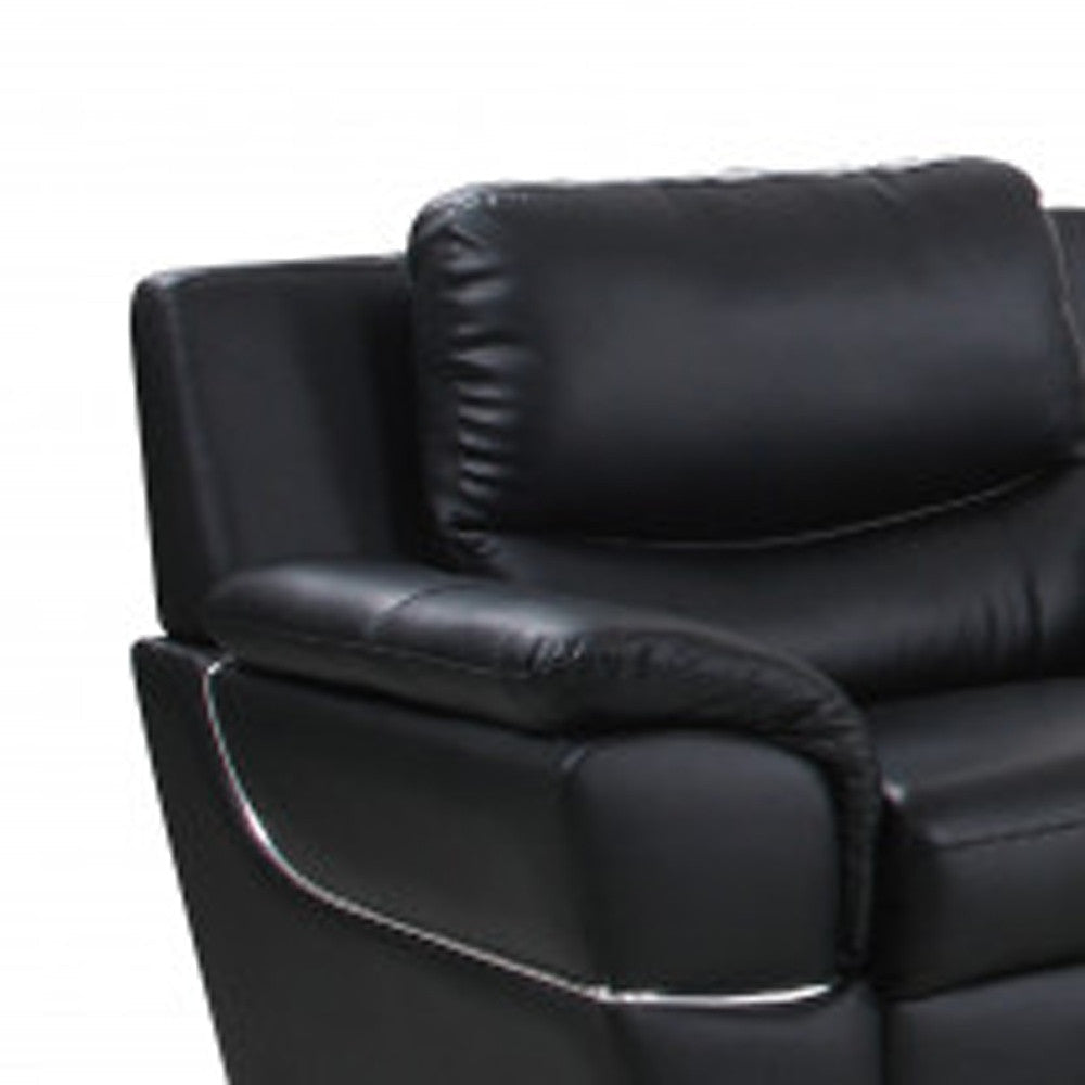 Hamilton Leather Seating Set – Black