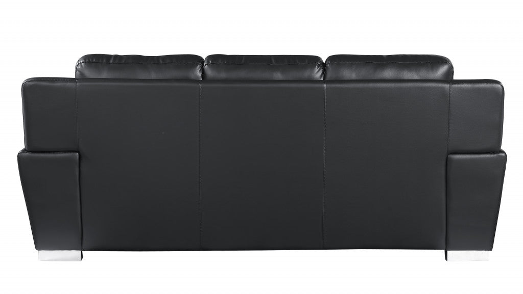 Hamilton Leather Sofa – Black