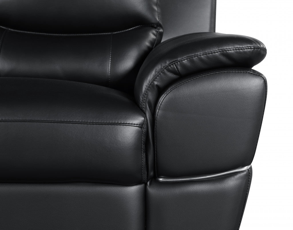 Hamilton Leather Sofa – Black