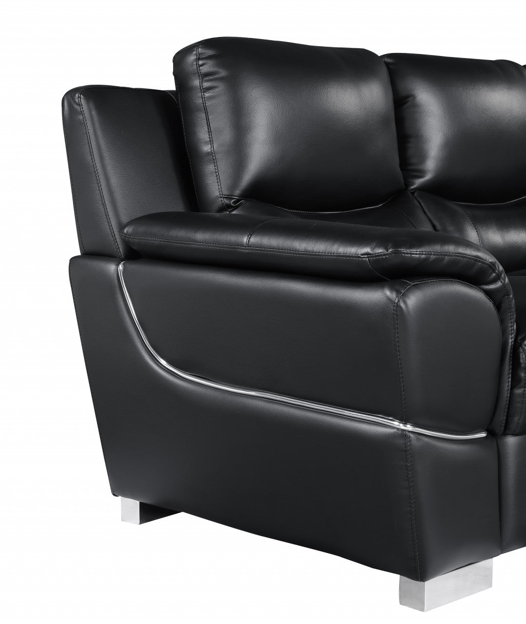 Hamilton Leather Sofa – Black