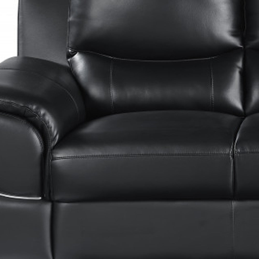 Hamilton Leather Sofa – Black