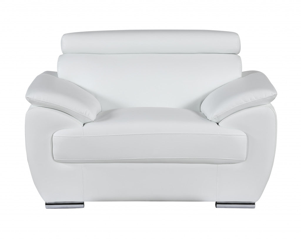 Sterling Leather Seating Set – White