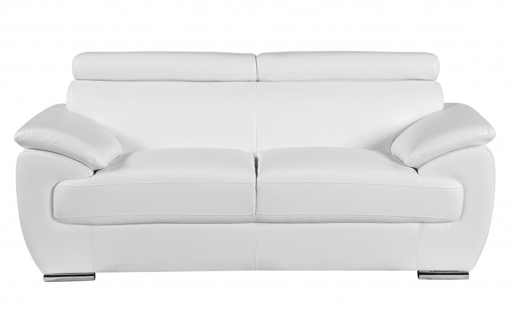 Sterling Leather Seating Set – White