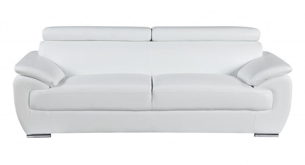 Sterling Leather Seating Set – White