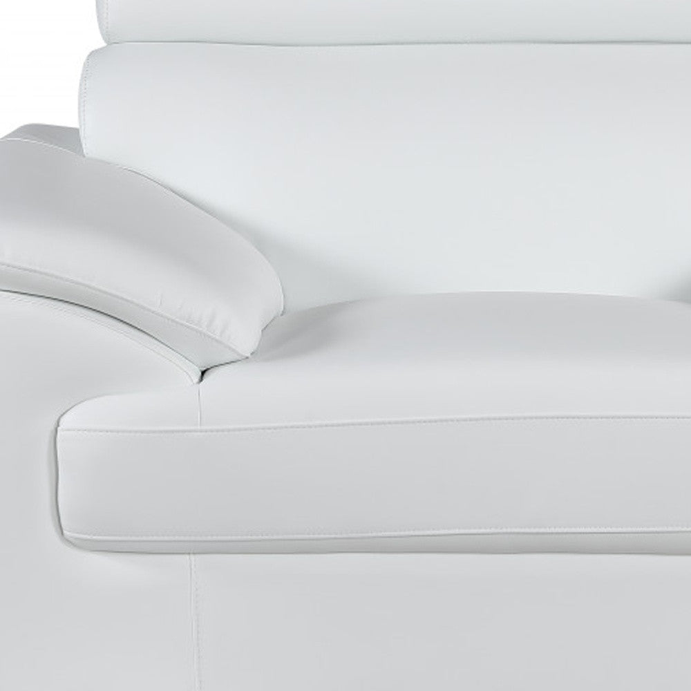 Sterling Leather Seating Set – White
