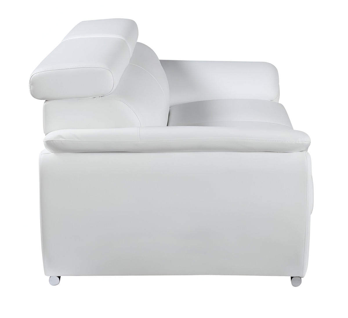 Sterling Leather Sofa – White