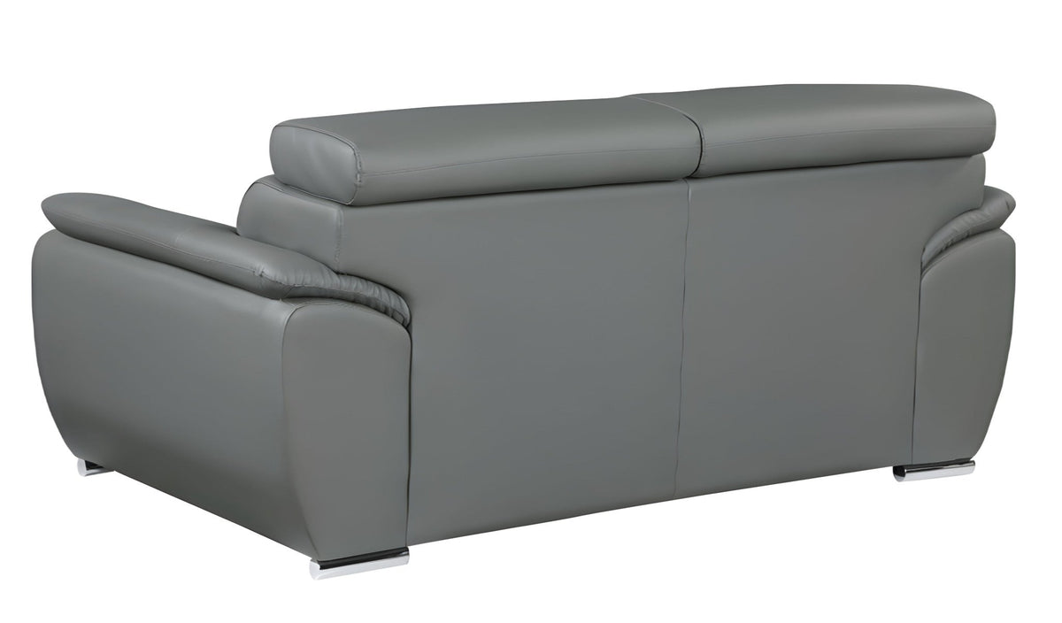 Carter Leather Sofa – Gray