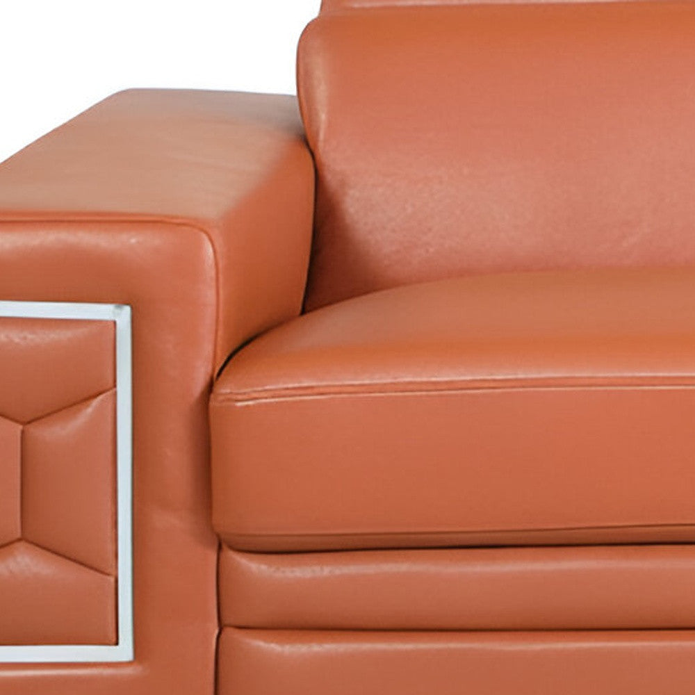 Monaco Leather Sofa – Camel