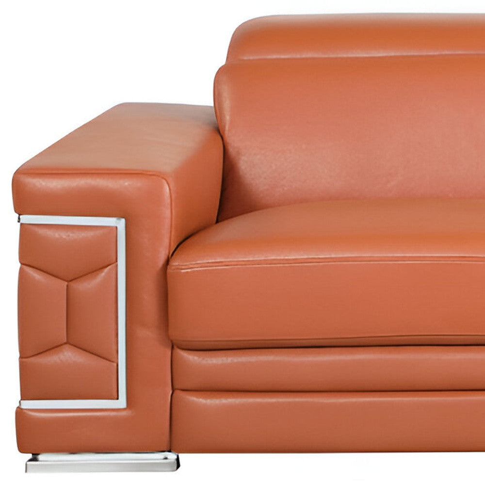 Monaco Leather Sofa – Camel