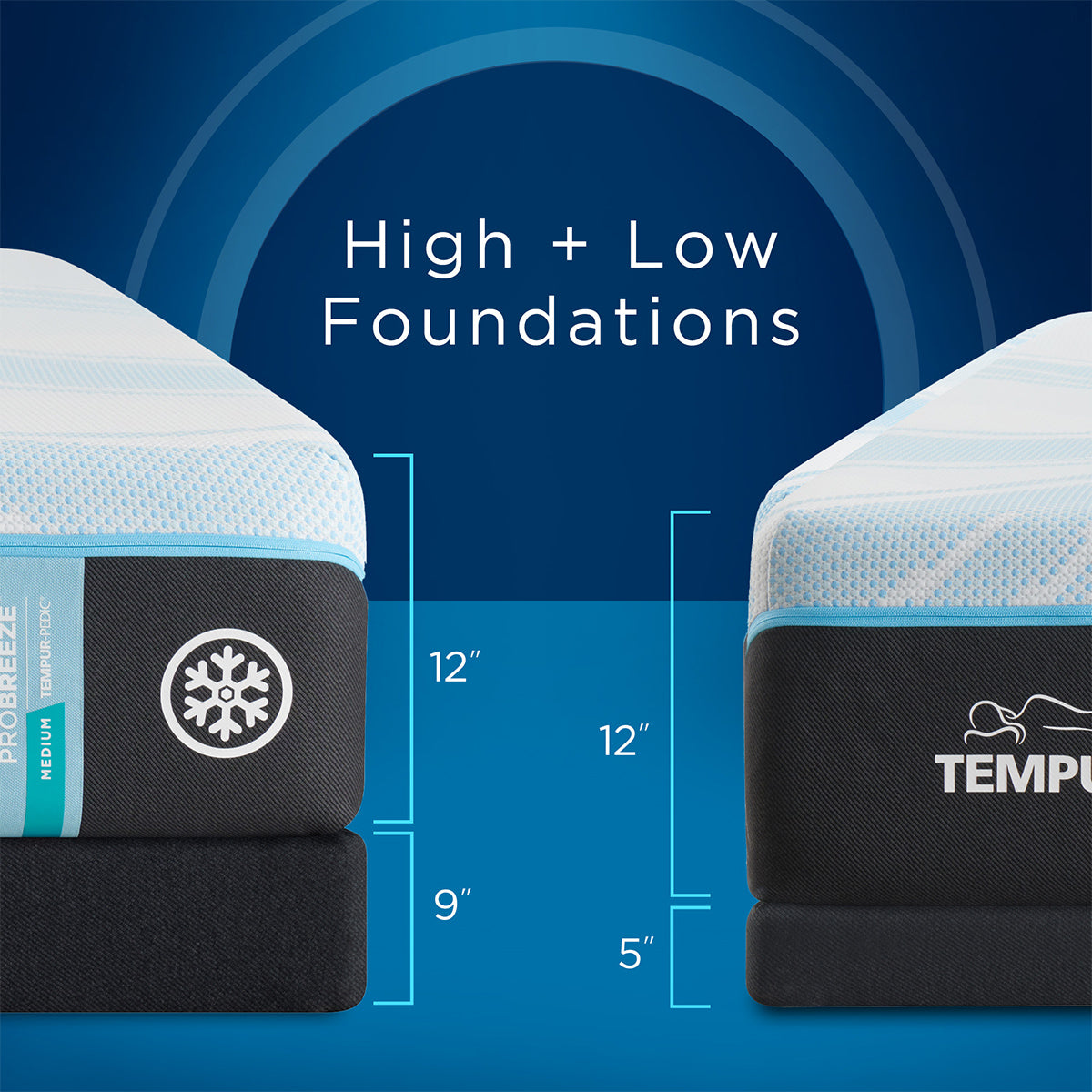 Tempur-Pedic® ProBreeze® 12" Medium Mattress - Advanced 5° Cooling