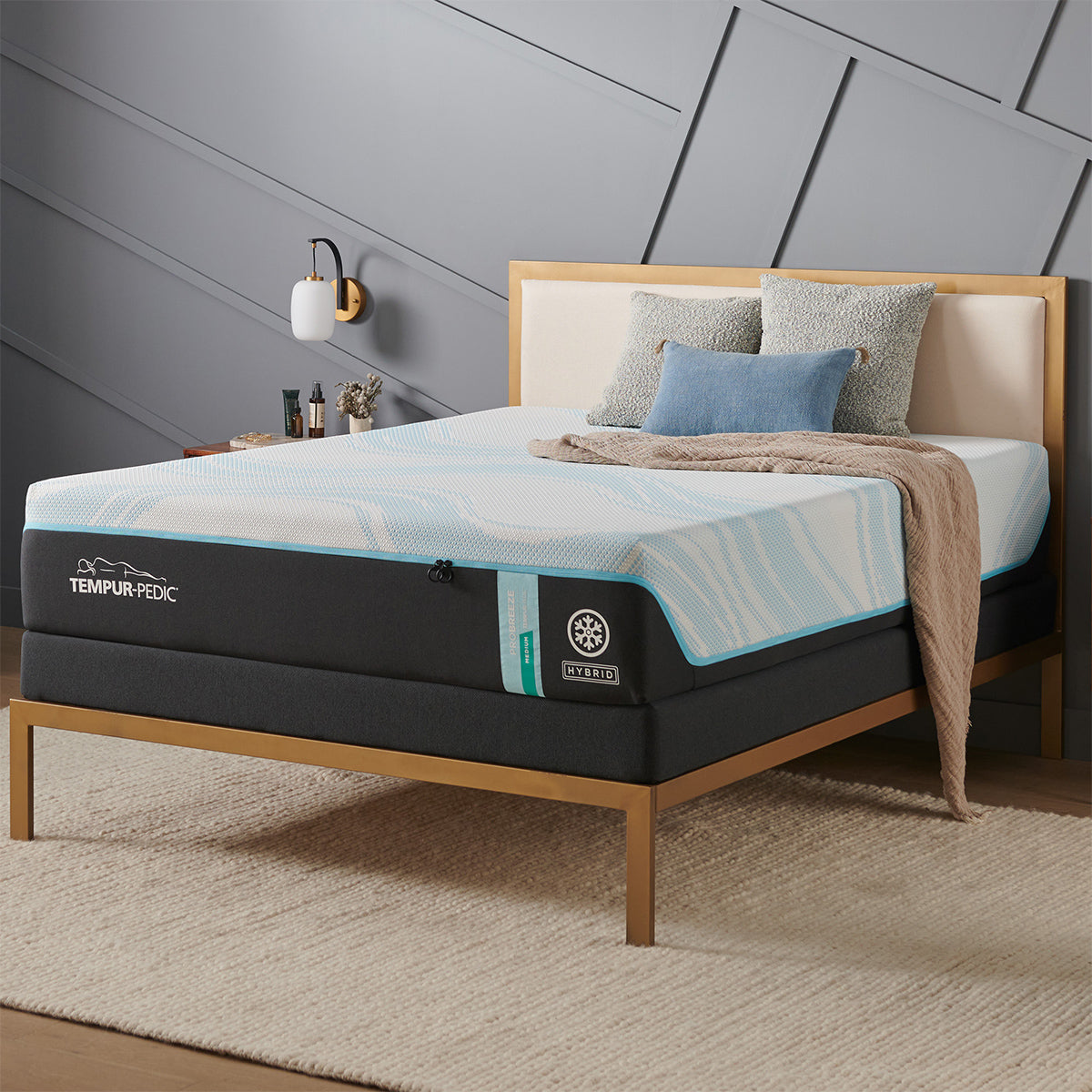 Tempur-Pedic® ProBreeze® 12" Medium Hybrid Mattress - 5° Cooling Support