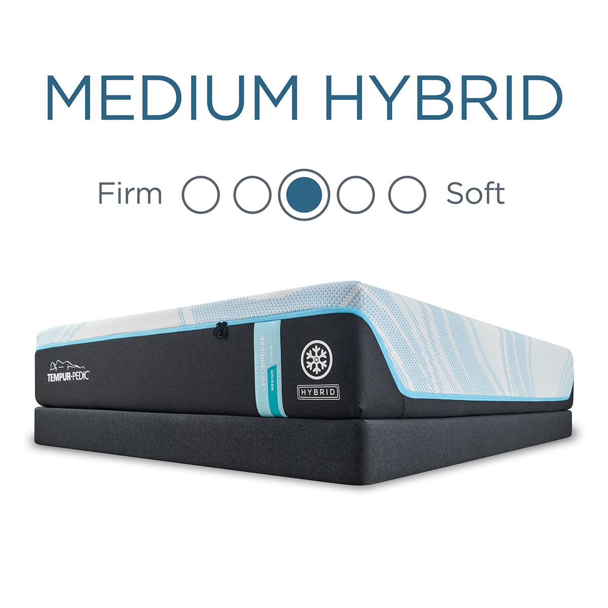 Tempur-Pedic® ProBreeze® 12" Medium Hybrid Mattress - 5° Cooling Support