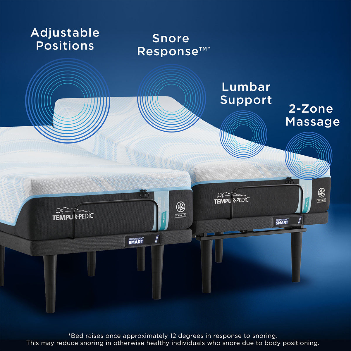 TEMPUR-Ergo® Smart Base - AI-Powered Monitoring & Automatic Snore Response™