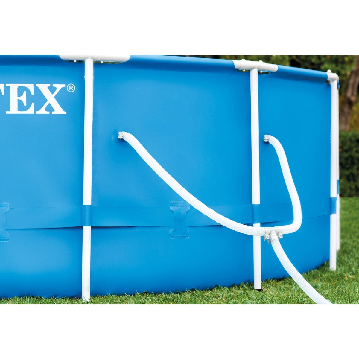 Intex 12'x30" Swimming Pool w/ Pump, Maintenance Kit (2 Pack) & 12' Pool Cover image 6
