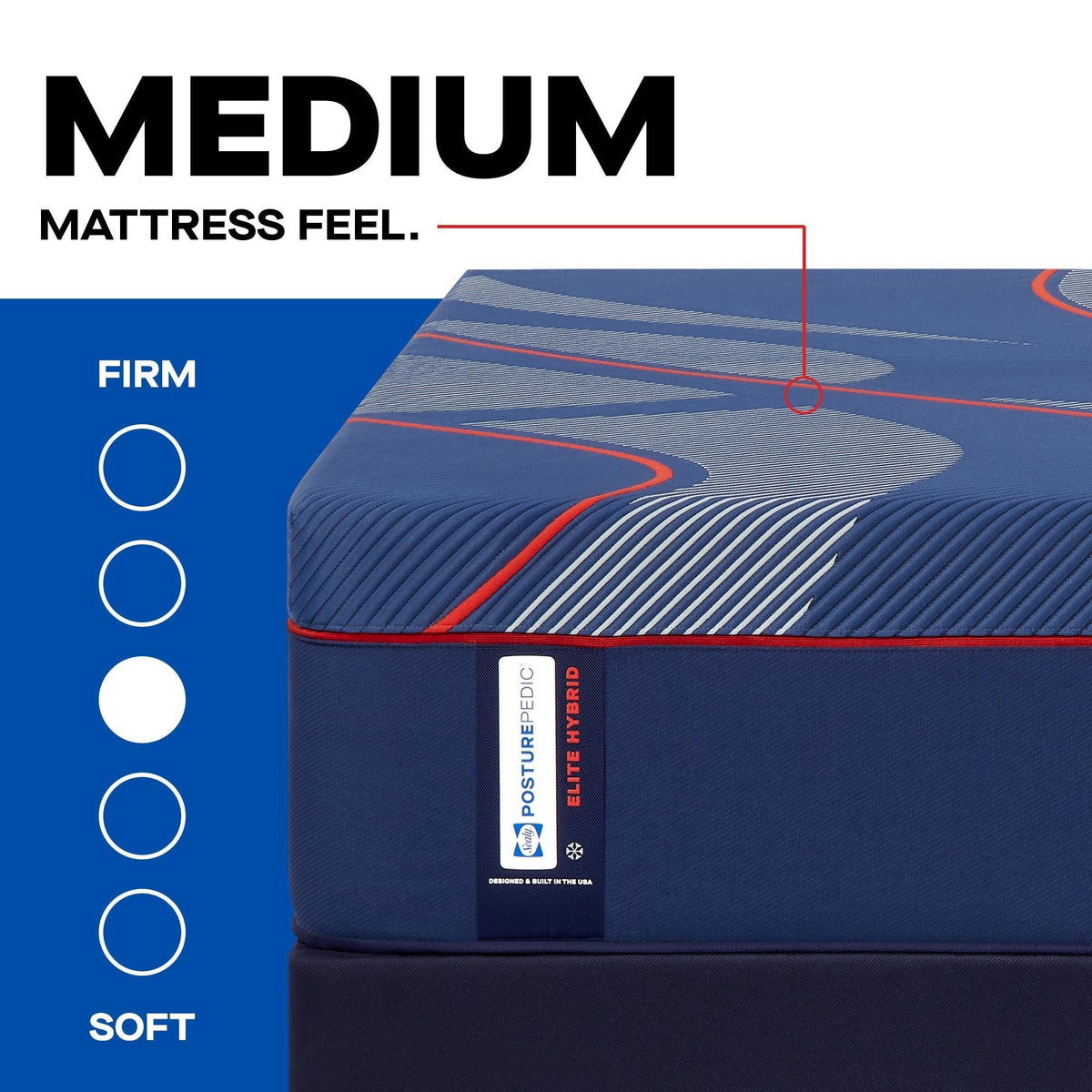 Sealy Posturepedic Elite Hybrid Albany II 13" Medium Mattress