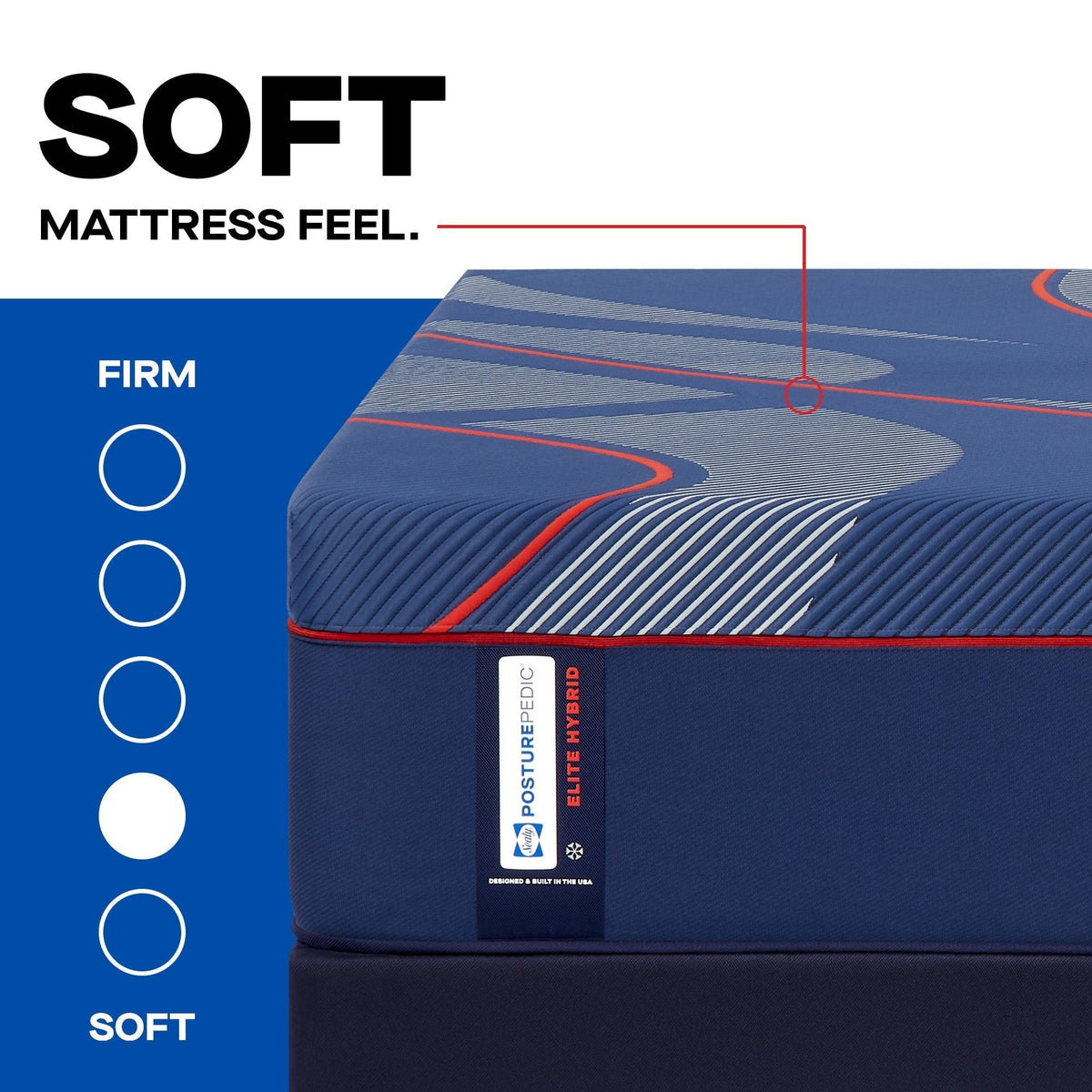Sealy Posturepedic Elite Hybrid Brenham II 14" Soft Mattress