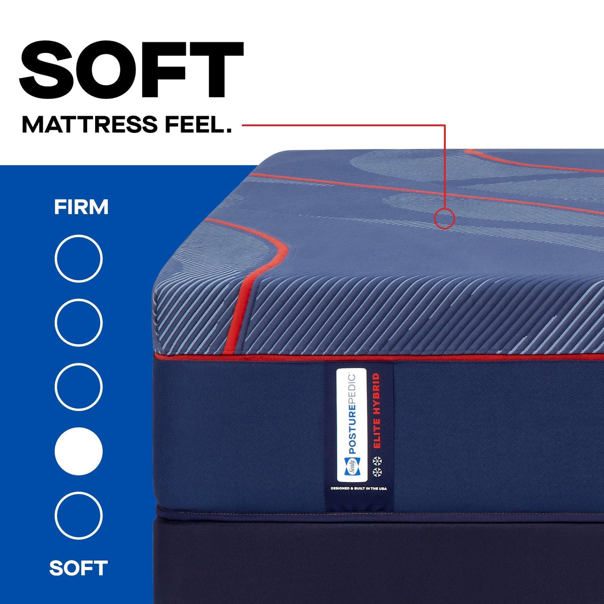 Sealy Posturepedic Elite Hybrid High Point II 14" Soft Mattress