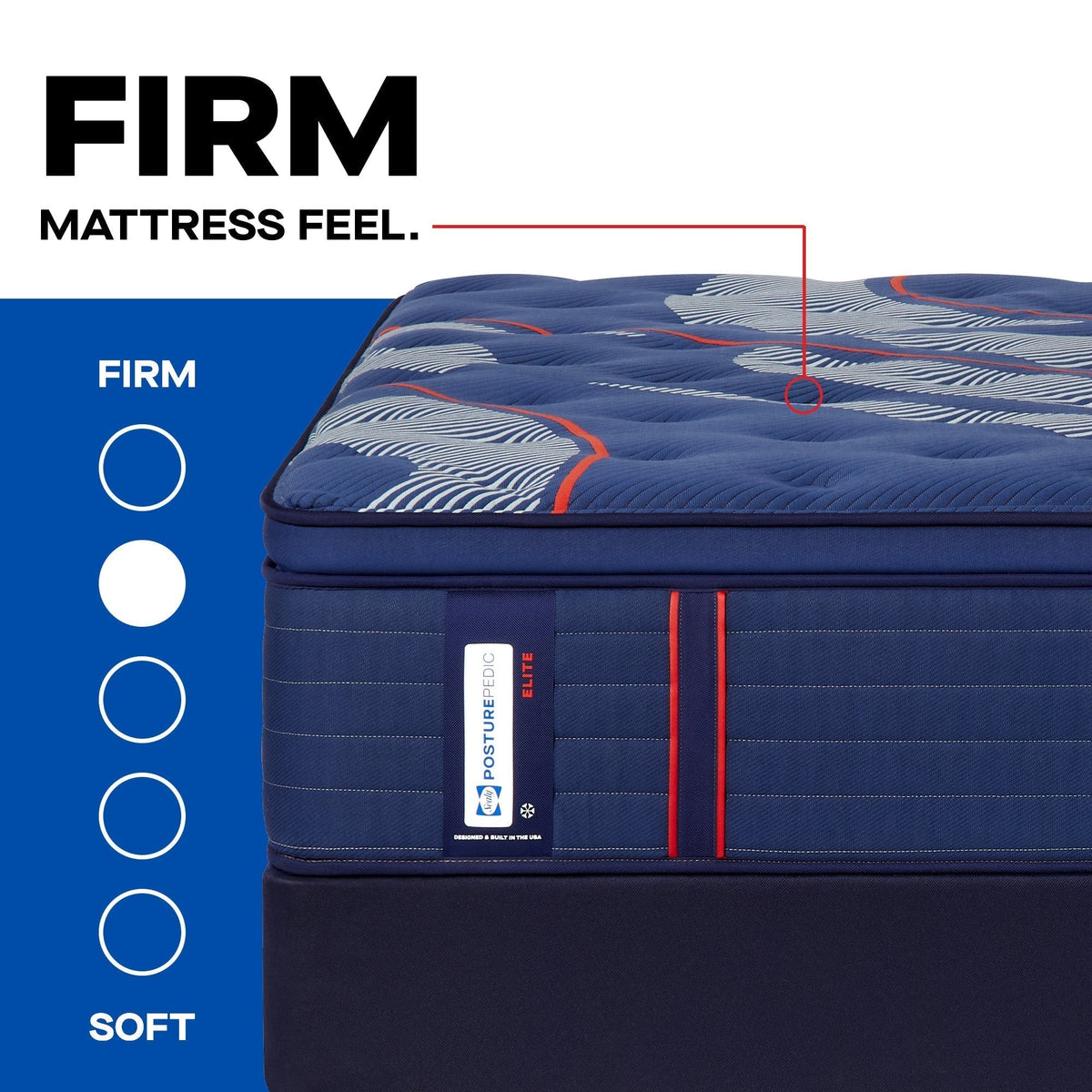 Sealy Posturepedic Elite Spring Brenham II 16" Firm Euro Pillowtop Mattress